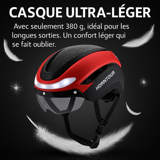 Casque Pro Feux LED et clignotants (4 coloris disponibles)