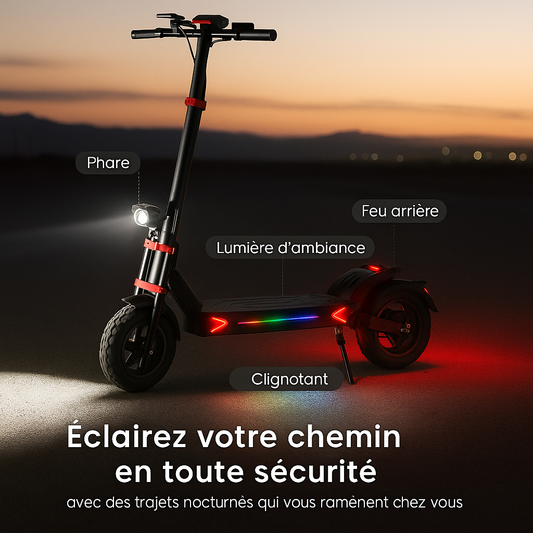 iTroot iX8 – Trottinette électrique tout-terrain 2400W, 70 km d’autonomie, 60km/h (sac à dos offert)