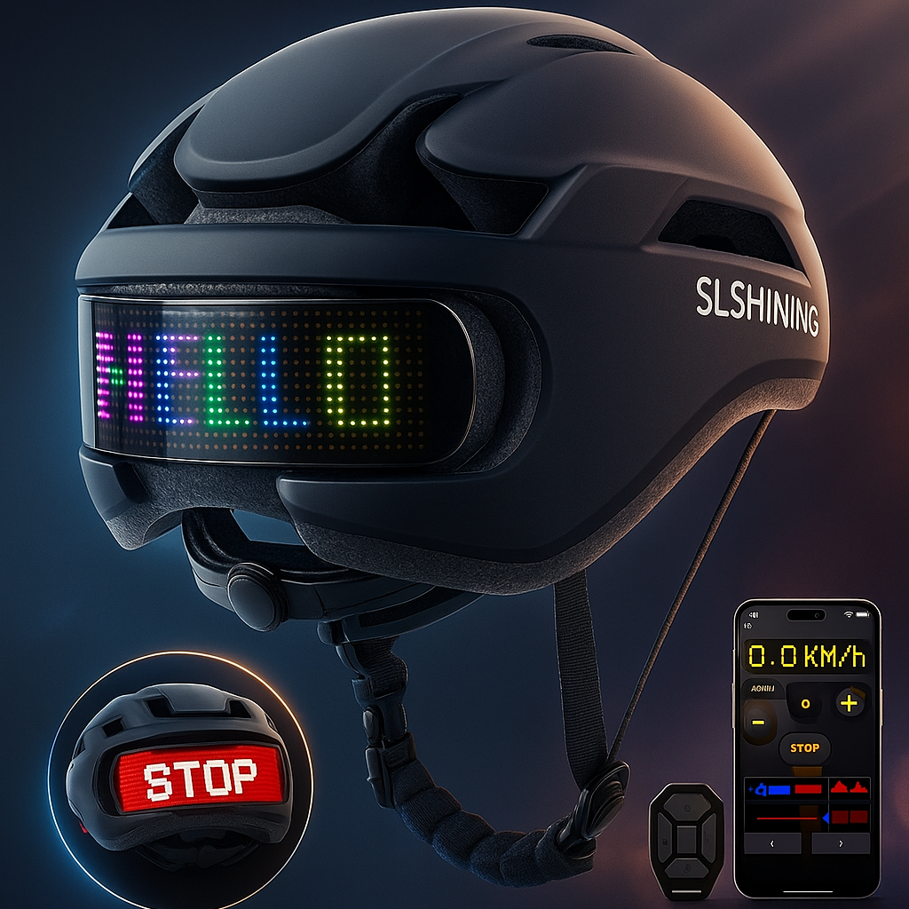 Casque Pro connecté avec affichage écran LED (5 coloris disponibles)