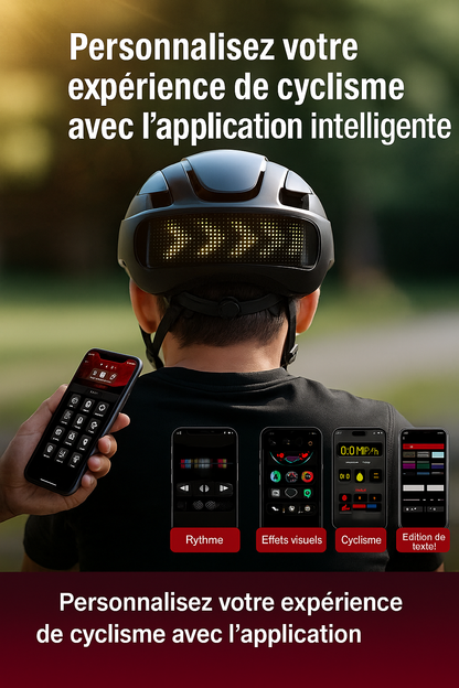 Casque Pro connecté avec affichage écran LED (5 coloris disponibles)