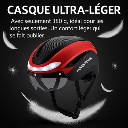 Casque Pro Feux LED et clignotants (4 coloris disponibles)