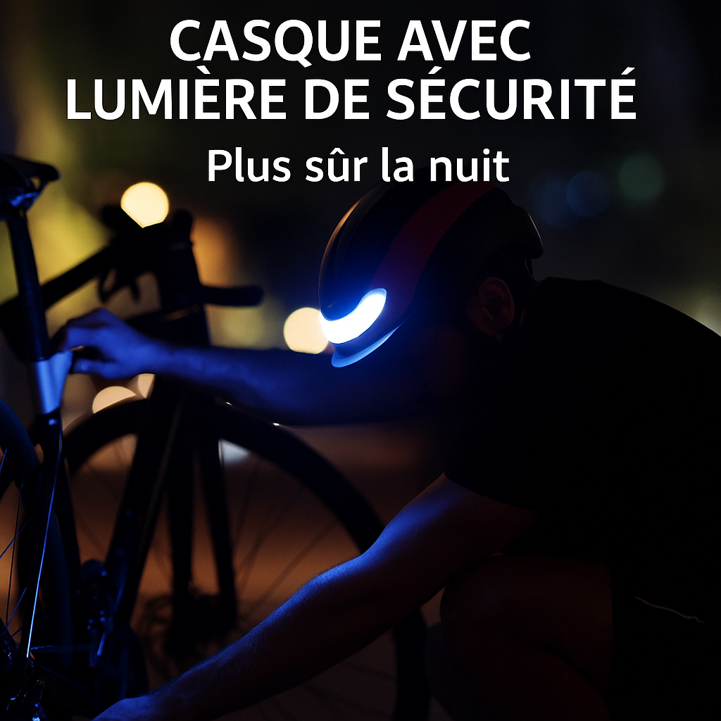 Casque Pro Feux LED et clignotants (4 coloris disponibles)