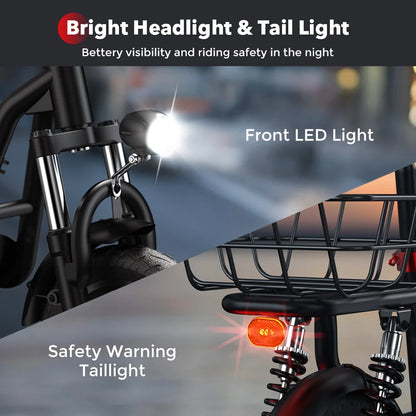 iTroot i12 Trotinette Électrique avec panier et siège 25km/h