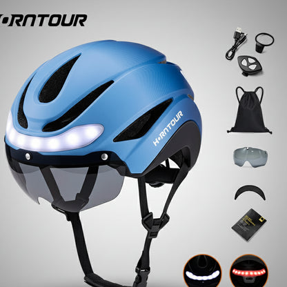 Casque Pro Feux LED et clignotants (4 coloris disponibles)