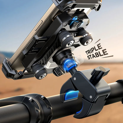 Support téléphone moto/vélo anti-vibration Joyroom – 360°, fixation sécurisée et installation rapide